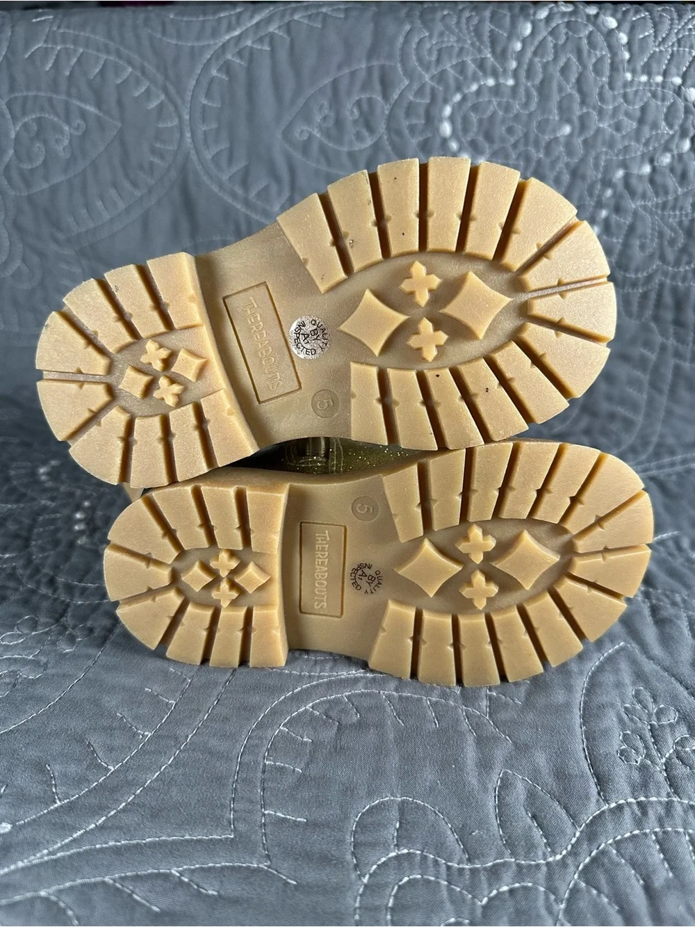 Thereabouts Toddler Girls Lil Elisa Gold Chelsea Boots NWT Size Toddler 5